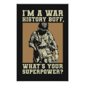 War History Buff - WW2 Enthusiast ポスター (正面)