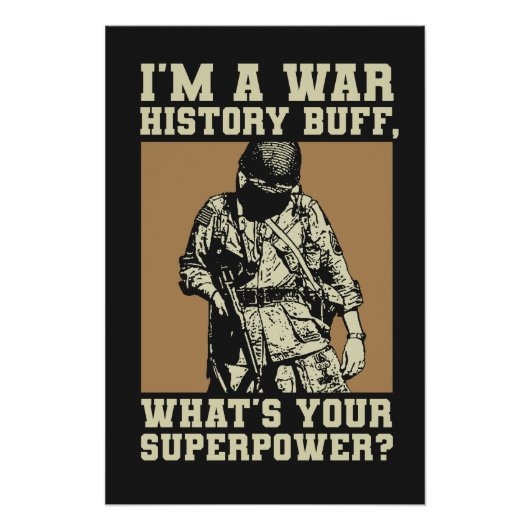 War History Buff - WW2 Enthusiast ポスター (正面)