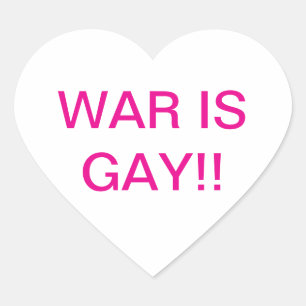 WAR IS GAY RIGHTS Hankamer Artjunkhaus コズミックラブ ハートシール