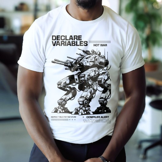 War Mechプおもしろいログラマー以外の変数を宣言 Tシャツ