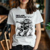 War Mechプおもしろいログラマー以外の変数を宣言 Tシャツ