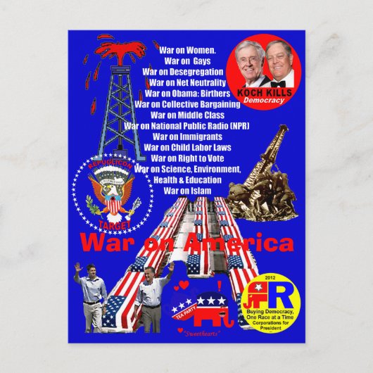 War on America – ポストカード (正面)