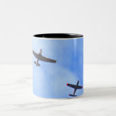 War plane ツートーンマグカップ (中央)