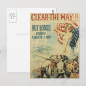 War Postcard、ヴィンテージピンups ポストカード (正面/裏面)