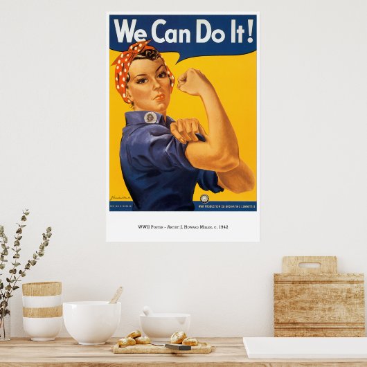 War-Poster-30: Rosie The Riveter ポスター (キッチン)