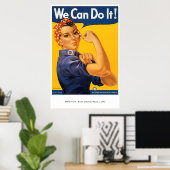 War-Poster-30: Rosie The Riveter ポスター (ホームオフィス)