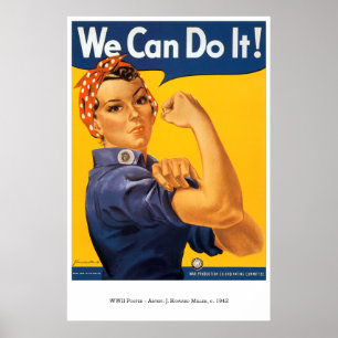 War-Poster-30: Rosie The Riveter ポスター