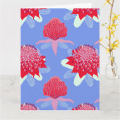 Waratah カード (黄色い花)