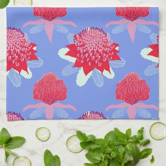 Waratah キッチンタオル (折り畳み)