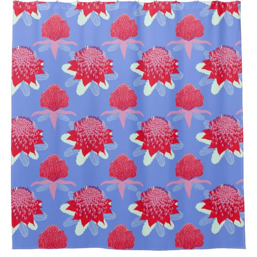 Waratah シャワーカーテン (正面)