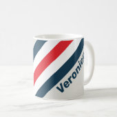 Warbird Stripes with Name コーヒーマグカップ (正面右)