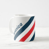 Warbird Stripes with Name コーヒーマグカップ (正面左)