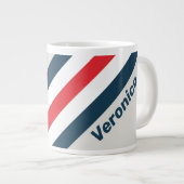 Warbird Stripes with Name ジャンボコーヒーマグカップ (正面右)