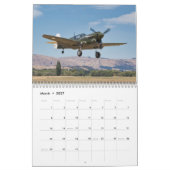 Warbirds — ZK-ARJ （中、2ページ月）カレンダー カレンダー (3月 2027)