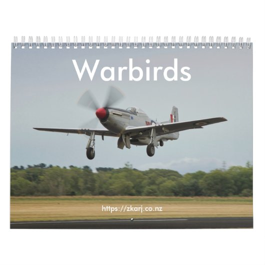Warbirds — ZK-ARJ （中、2ページ月）カレンダー カレンダー (カバー)