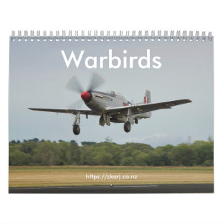 Warbirds — ZK-ARJ （中、2ページ月）カレンダー カレンダー