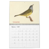 Warbler Collection #1 NYの鳥からのリトグラフ カレンダー (2月 2027)