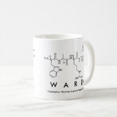 Wardペプチド名mug コーヒーマグカップ (正面右)