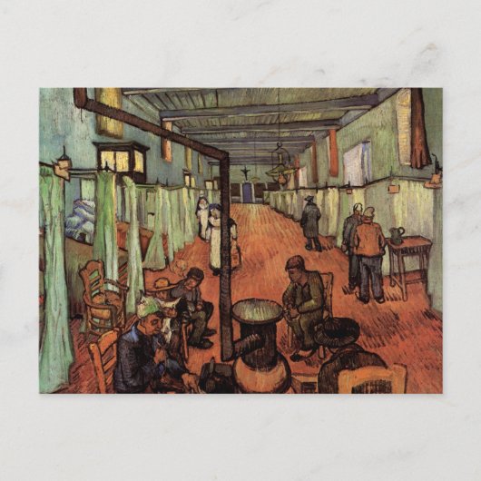 Ward in the Hospital in Arles by Vincent van ゴッホ ポストカード (正面)