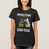 Warehouse Clerk Forklift Operator Lift Truck Forkl Tシャツ (正面)