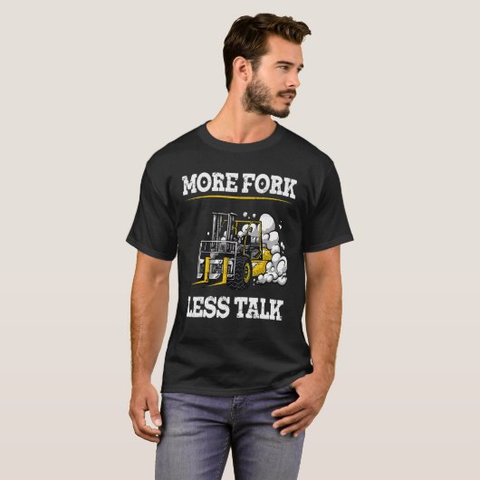 Warehouse Clerk Forklift Operator Lift Truck Forkl Tシャツ (正面フル)