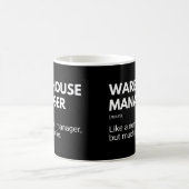 Warehouse Managerおもしろいボス作業ことわざ コーヒーマグカップ (中央)