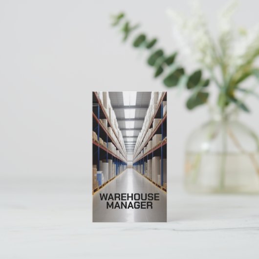 Warehouse Manager通路 名刺 (スタンド正面)