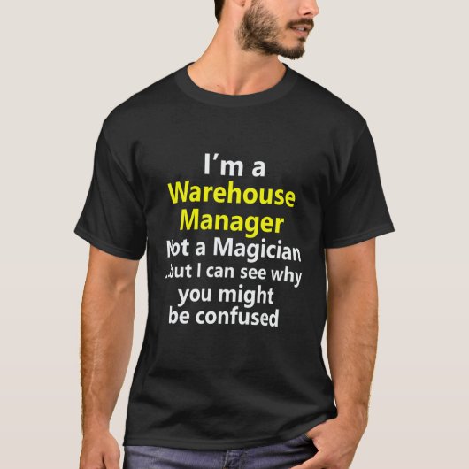 Warehouse Site Manager Leader Team Job Career Occu Tシャツ (正面)