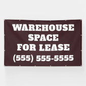 Warehouse Space for Lease Banner 横断幕 (横)