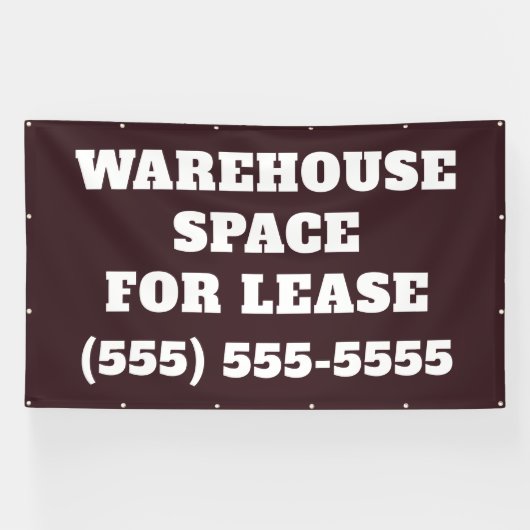 Warehouse Space for Lease Banner 横断幕 (横)
