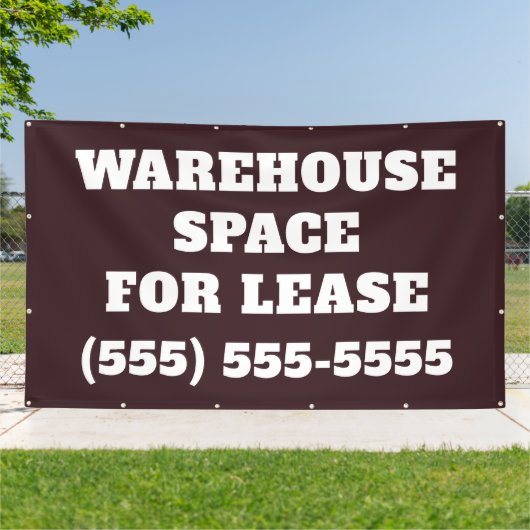 Warehouse Space for Lease Banner 横断幕 (外側)