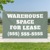 Warehouse Space for Lease Banner 横断幕 (外側)