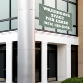 Warehouse Space for Lease Banner 横断幕 (ビルの外側)