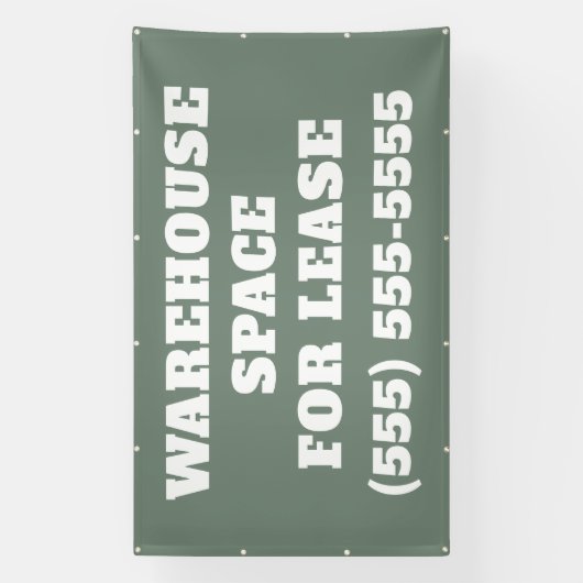 Warehouse Space for Lease Banner 横断幕 (縦)