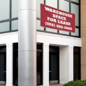 Warehouse Space for Lease Banner 横断幕 (ビルの外側)