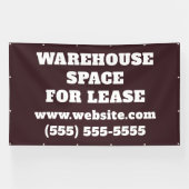 Warehouse Space Lease Banner 横断幕 (横)