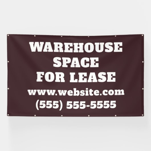 Warehouse Space Lease Banner 横断幕 (横)