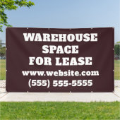 Warehouse Space Lease Banner 横断幕 (外側)