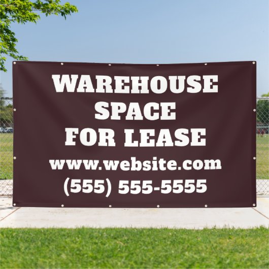 Warehouse Space Lease Banner 横断幕 (外側)
