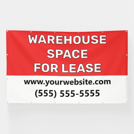 Warehouse Space Lease Banner 横断幕 (横)