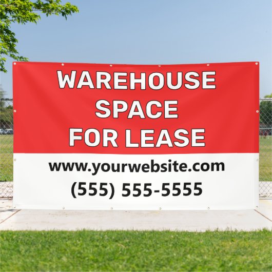 Warehouse Space Lease Banner 横断幕 (外側)