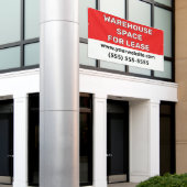 Warehouse Space Lease Banner 横断幕 (ビルの外側)