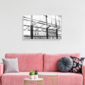 Warehouse Windows、モノクロ写真（キャンバス） キャンバスプリント (インサイチュ (リビング))