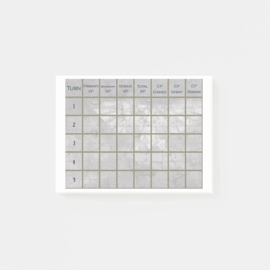 Warhammer 40Kスコアトラッカー、第10版ポストイット ポストイット (正面)