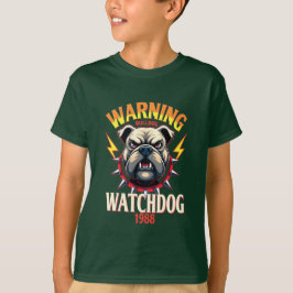 Waring Bulldog Watchdog De付きキッズベーシックTシャツ Tシャツ