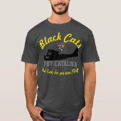 Warkitesの黒猫PBY 1942年 Tシャツ (正面)
