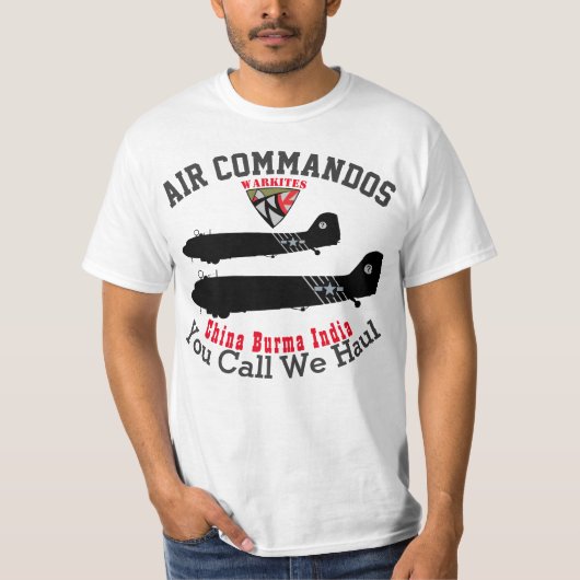 Warkitesの"空気コマンド"のC-47 Tシャツ (正面)