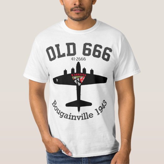 Warkites B-17古い666 Tシャツ (正面)
