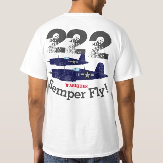 Warkites Corsair "Semper Fly" 222 Tシャツl Tシャツ (裏面)