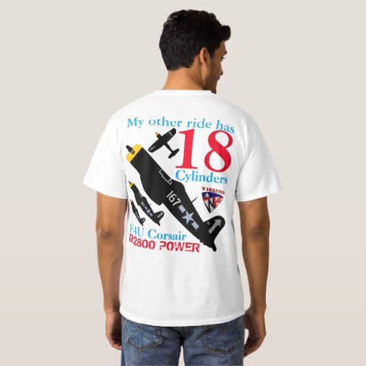 Warkites F4uの海賊 Tシャツ (裏面フル)